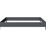 VidaXL Plantenbak verhoogd 100x100x18,5 cm staal antracietkleurig