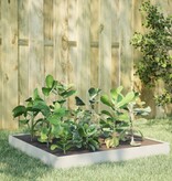 VidaXL Plantenbak verhoogd 100x100x18,5 cm staal wit