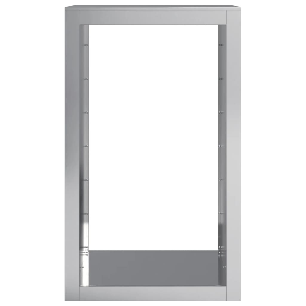 VidaXL Haardhoutrek 60x40x100 cm gegalvaniseerd staal