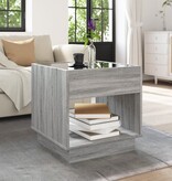 VidaXL Salontafel met Infinity LED 50x50x50 cm grijs sonoma eikenkleur