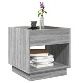 VidaXL Salontafel met Infinity LED 50x50x50 cm grijs sonoma eikenkleur