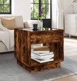 VidaXL Salontafel met Infinity LED 50x50x50 cm gerookt eikenkleurig