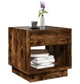 VidaXL Salontafel met Infinity LED 50x50x50 cm gerookt eikenkleurig