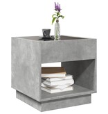 VidaXL Salontafel met Infinity LED 50x50x50 cm betongrijs