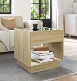 VidaXL Salontafel met Infinity LED 50x50x50 cm sonoma eikenkleurig