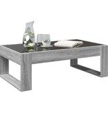 VidaXL Salontafel met Infinity LED 90x53x30 cm grijs sonoma eikenkleur