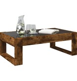 VidaXL Salontafel met Infinity LED 90x53x30 cm gerookt eikenkleurig