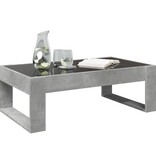 VidaXL Salontafel met Infinity LED 90x53x30 cm betongrijs