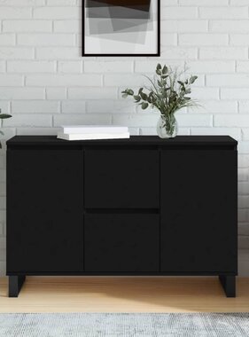 VidaXL Dressoir 104x35x70 cm bewerkt hout zwart