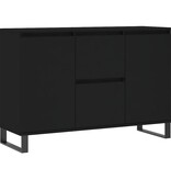 VidaXL Dressoir 104x35x70 cm bewerkt hout zwart