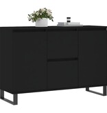 VidaXL Dressoir 104x35x70 cm bewerkt hout zwart