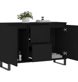 VidaXL Dressoir 104x35x70 cm bewerkt hout zwart