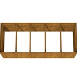 VidaXL Plantenbak verhoogd 200x80x80 cm cortenstaal