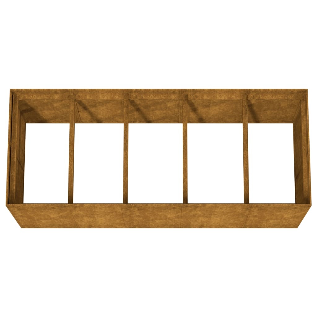VidaXL Plantenbak verhoogd 200x80x80 cm cortenstaal