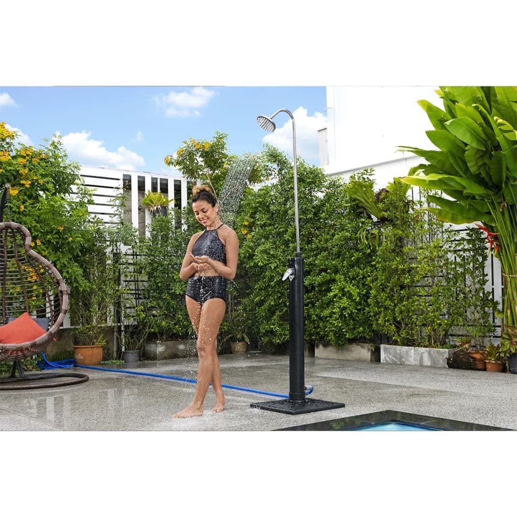 VidaXL Buitendouche Solar Flow 8 L zwart