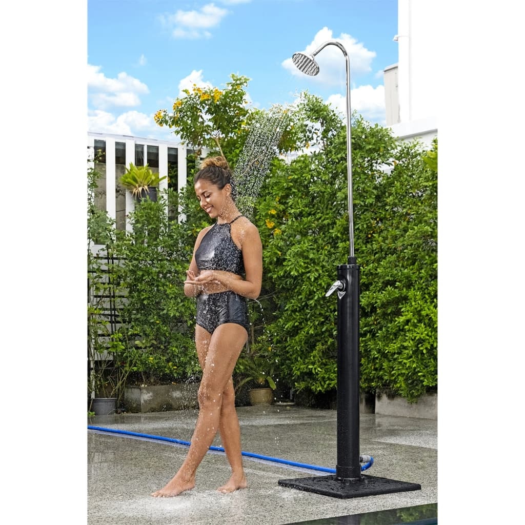 VidaXL Buitendouche Solar Flow 8 L zwart