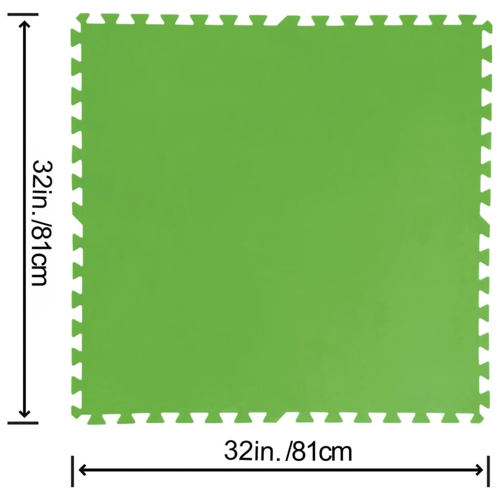 VidaXL Bodembeschermers 9 st Flowclear 5,47 m² groen