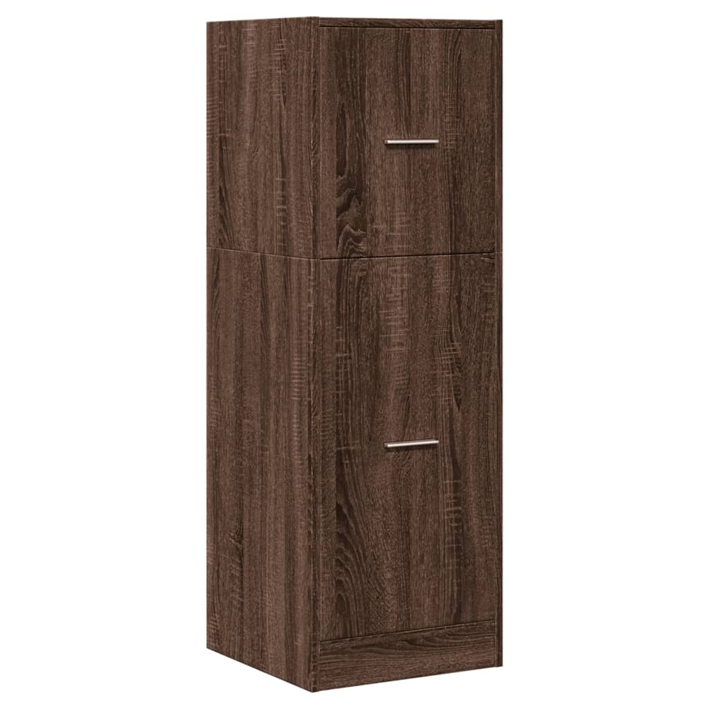 VidaXL Apothekerskast 40x41x118 cm bewerkt hout bruin eikenkleurig