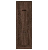 VidaXL Apothekerskast 40x41x118 cm bewerkt hout bruin eikenkleurig