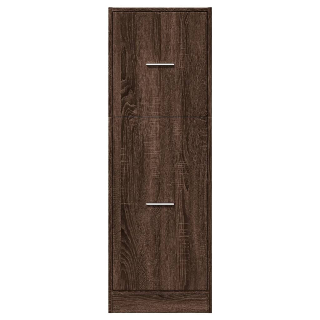 VidaXL Apothekerskast 40x41x118 cm bewerkt hout bruin eikenkleurig