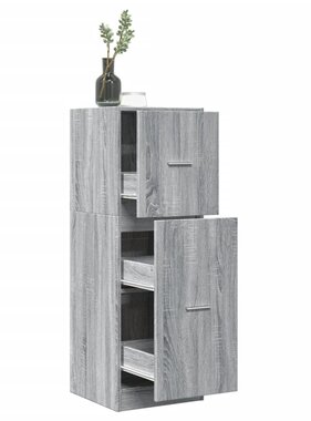 VidaXL Apothekerskast 40x41x118 cm bewerkt hout grijs sonoma eiken