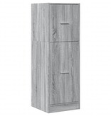 VidaXL Apothekerskast 40x41x118 cm bewerkt hout grijs sonoma eiken