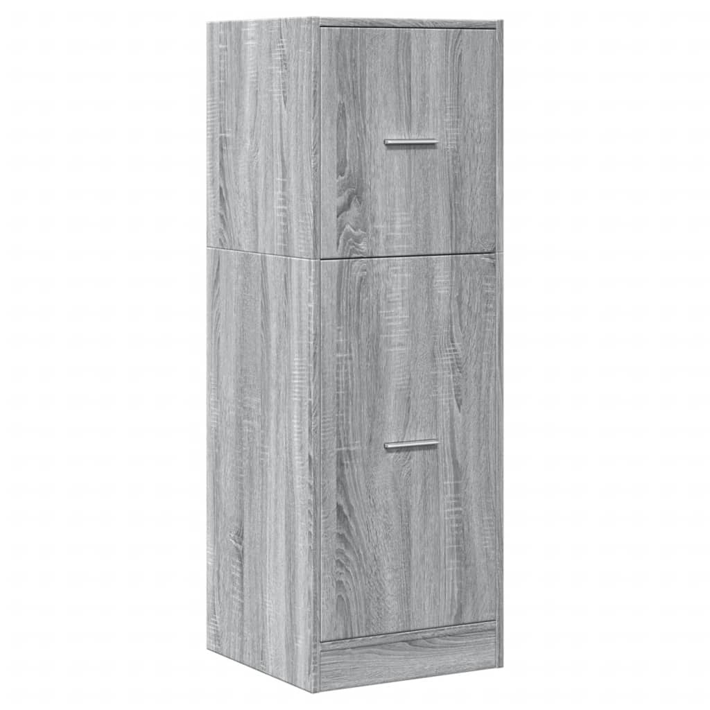 VidaXL Apothekerskast 40x41x118 cm bewerkt hout grijs sonoma eiken