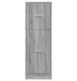 VidaXL Apothekerskast 40x41x118 cm bewerkt hout grijs sonoma eiken