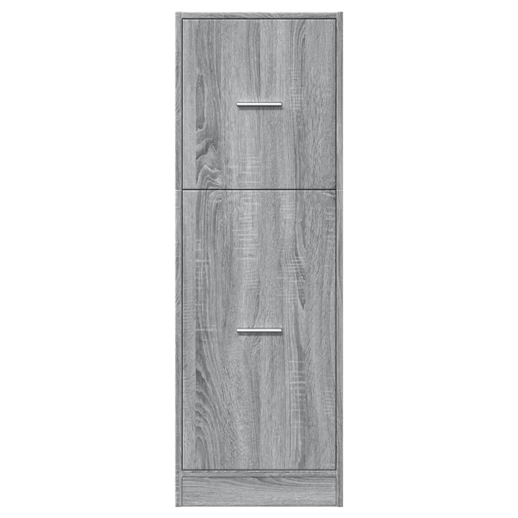 VidaXL Apothekerskast 40x41x118 cm bewerkt hout grijs sonoma eiken