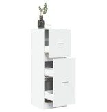 VidaXL Apothekerskast 40x41x118 cm bewerkt hout wit