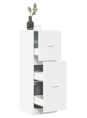 VidaXL Apothekerskast 40x41x118 cm bewerkt hout wit