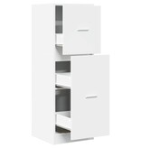 VidaXL Apothekerskast 40x41x118 cm bewerkt hout wit
