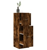 VidaXL Apothekerskast 40x41x118 cm bewerkt hout gerookt eikenkleurig