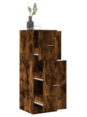 VidaXL Apothekerskast 40x41x118 cm bewerkt hout gerookt eikenkleurig