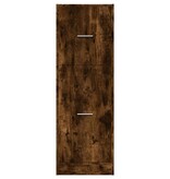 VidaXL Apothekerskast 40x41x118 cm bewerkt hout gerookt eikenkleurig
