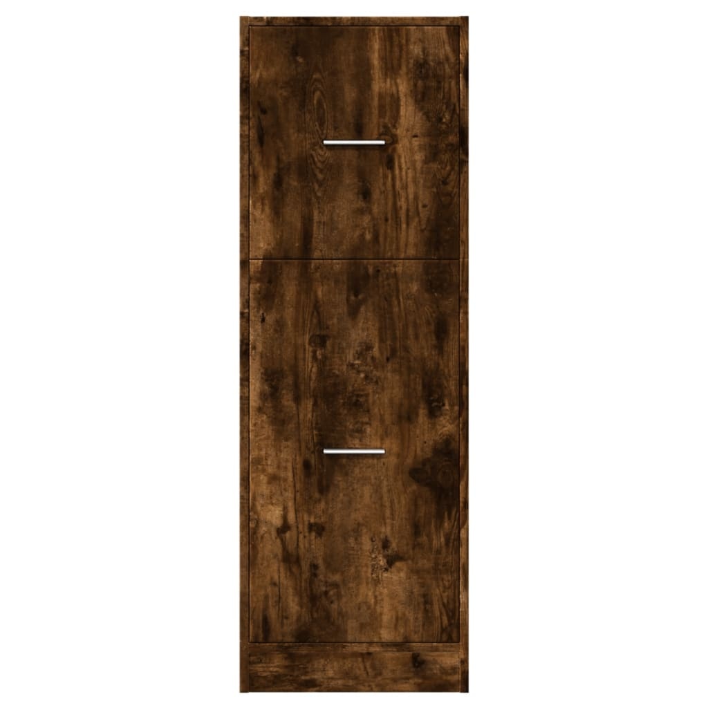 VidaXL Apothekerskast 40x41x118 cm bewerkt hout gerookt eikenkleurig