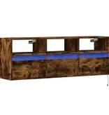 VidaXL Tv-wandmeubel met LED-verlichting 130x31x45 cm gerookt eiken