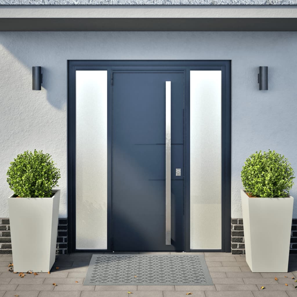 VidaXL Plantenbakken 2 st 45x45x75 cm staal wit