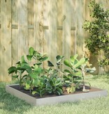 VidaXL Plantenbak verhoogd 100x100x18,5 cm roestvrijstaal