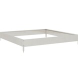 VidaXL Plantenbak verhoogd 100x100x18,5 cm roestvrijstaal