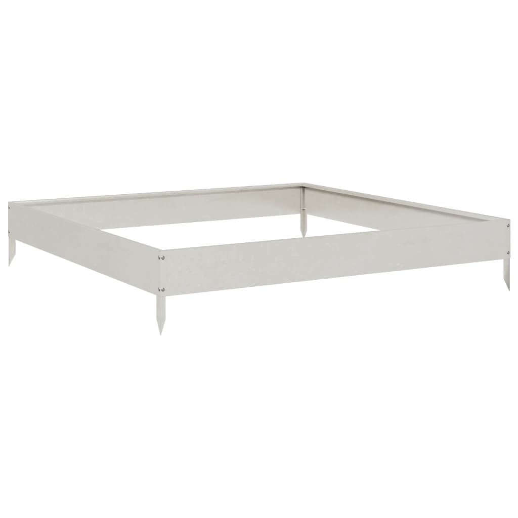 VidaXL Plantenbak verhoogd 100x100x18,5 cm roestvrijstaal