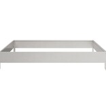 VidaXL Plantenbak verhoogd 100x100x18,5 cm roestvrijstaal