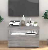 VidaXL Tv-meubel met LED-verlichting 60x35x40 cm grijs sonoma eiken