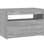 VidaXL Tv-meubel met LED-verlichting 60x35x40 cm grijs sonoma eiken