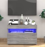 VidaXL Tv-meubel met LED-verlichting 60x35x40 cm grijs sonoma eiken