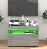 VidaXL Tv-meubel met LED-verlichting 60x35x40 cm grijs sonoma eiken