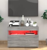 VidaXL Tv-meubel met LED-verlichting 60x35x40 cm grijs sonoma eiken