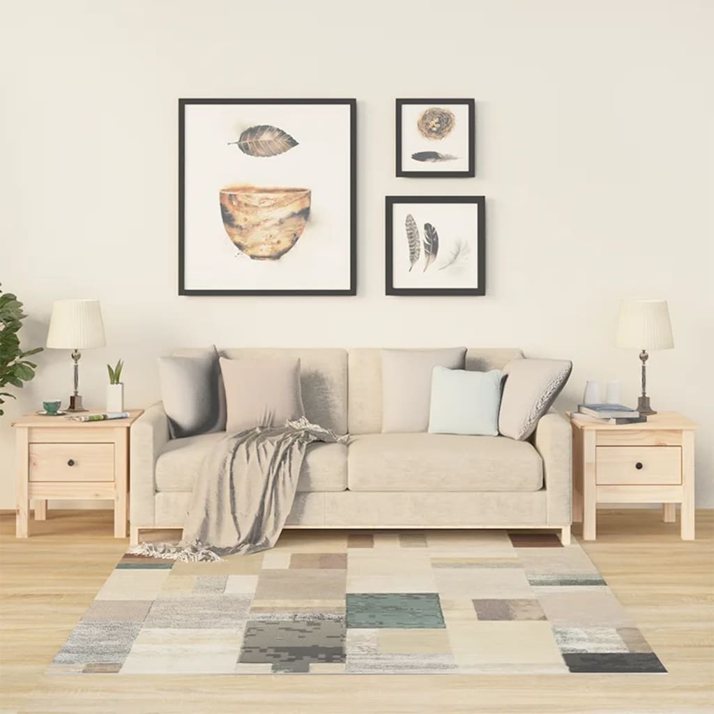 VidaXL Bijzettafels 2 st 40x40x39 cm massief grenenhout