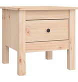 VidaXL Bijzettafels 2 st 40x40x39 cm massief grenenhout