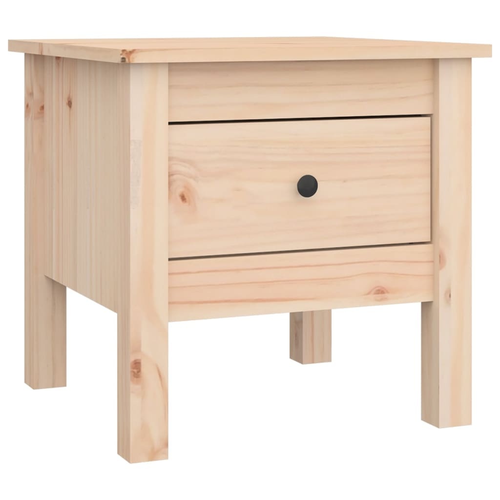VidaXL Bijzettafels 2 st 40x40x39 cm massief grenenhout